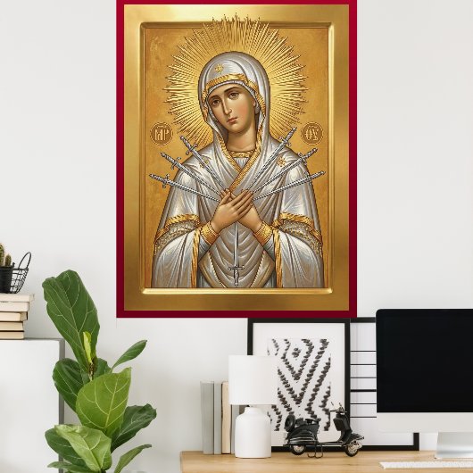 Poster Mère de Dieu (Bureau à domicile)