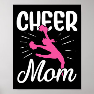 Poster Mère de gymnaste de cheerleading féminine Équipe d