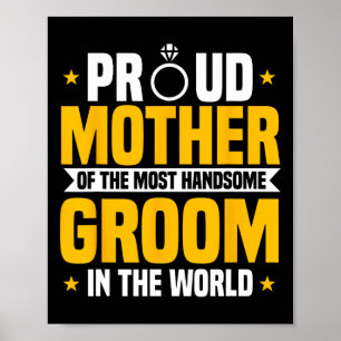 Poster Mère de la chambre le plus beau Mariage de la mère
