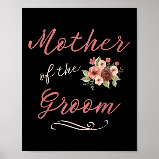 Poster Mère De La Fête De Mariage Mariage Groom (Devant)