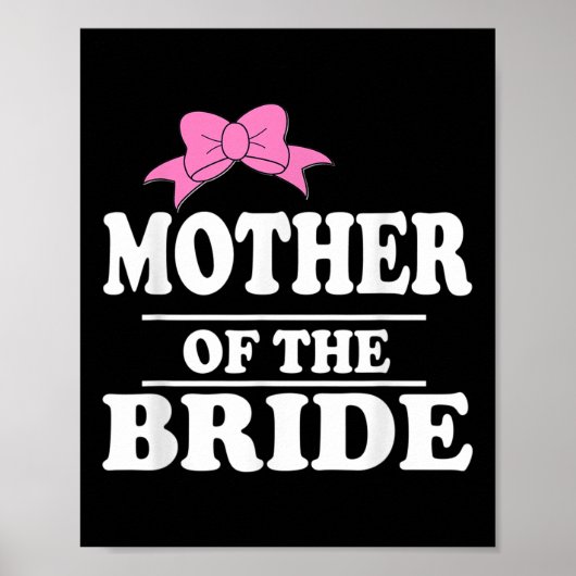 Poster Mère De La Fête De Mariage Mariée (Devant)
