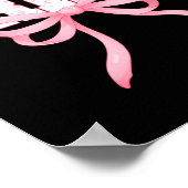 Poster Mère de la mariée Coquette mignonne Bow Floral (Coin)