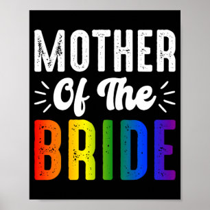 Poster Mère De La Mariée Gay Lesbienne Mariage Lgbt Pride
