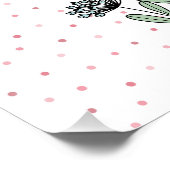 Poster Mère de linge drôle sur pois colorés (Coin)