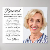 Poster Mère De Mariée Photo Mariage Du Mémorial Du Ciel (Devant)