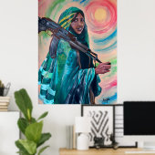 Poster Mère d'Érythrée (Bureau à domicile)