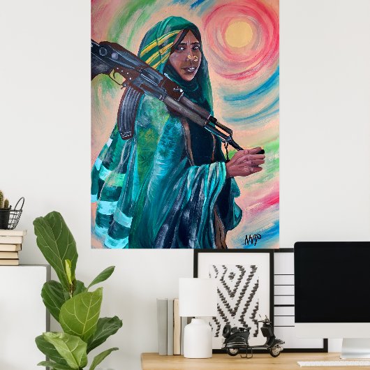 Poster Mère d'Érythrée (Bureau à domicile)