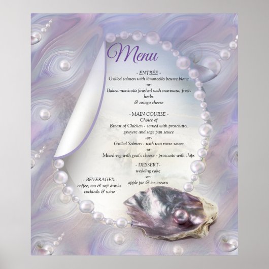 Poster Mère des perles fusionnées comme des perles liquid (Devant)