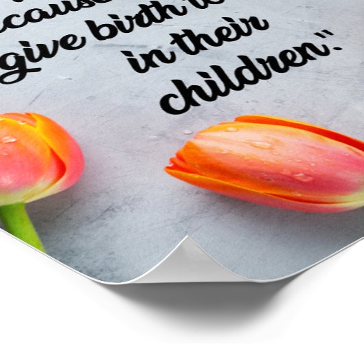 Poster Mère donne naissance à l'avenir (Coin)