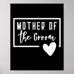 Poster Mère Du Coeur Groom Maman Mariage Bachelorette