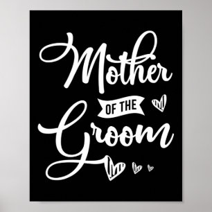 Poster Mère Du Groom Design Pour Une Mariage Mariée Lon