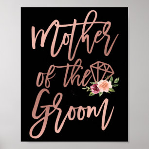 Poster Mère Du Groom Floral De Mariée Pour Mariage