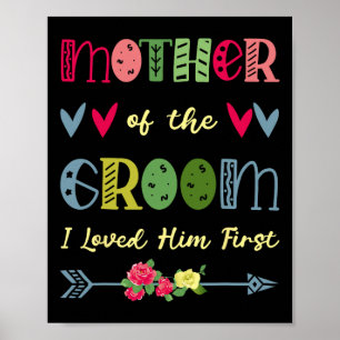 Poster Mère Du Groom Je L'Aimais Premier Moth Mariage