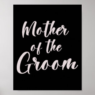 Poster Mère Du Groom Tee Équipe Mariage De Groom Maman