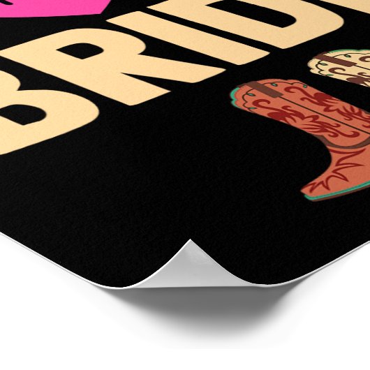 Poster Mère Du Mariage Marié Bachelorette Cowboy Bo (Coin)