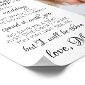 Poster Mère du marié Ciel de mémoire Mariage (Coin)