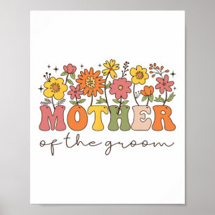 Poster Mère du marié Par floral de fleurs sauvages
