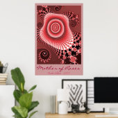 Poster Mère du Rose (Bureau à domicile)