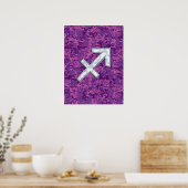 Poster Mère du symbole Pearl Sagittarius Fuchsia Camo (Cuisine)