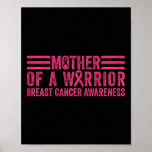 Poster Mère D'Un Guerrier Sensibilisation Au Cancer Du Se