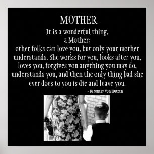 Poster Mère Est Une Chose Merveilleuse