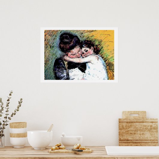 Poster Mère et bébé (Cuisine)