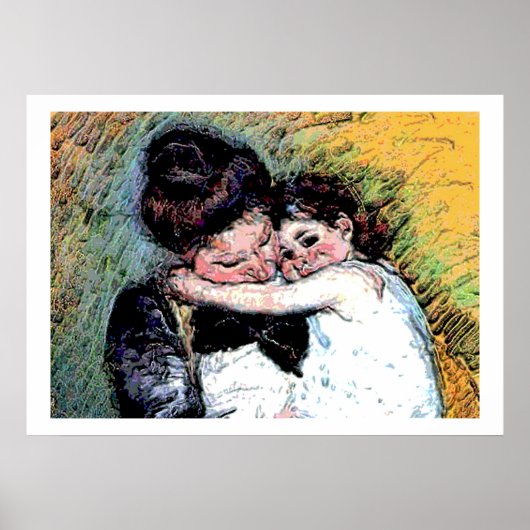 Poster Mère et bébé (Devant)