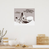 Poster Mère et enfant (Cuisine)