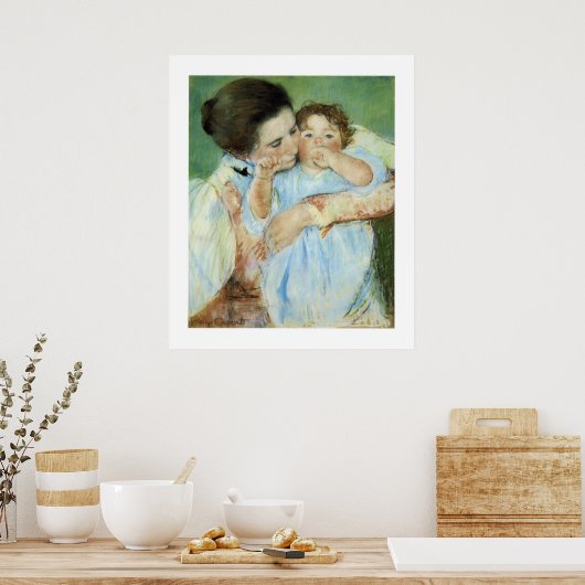 Poster Mère et enfant (Cuisine)