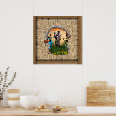 Poster Mère et enfant de l'Afrique (Cuisine)