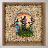 Poster Mère et enfant de l'Afrique (Devant)
