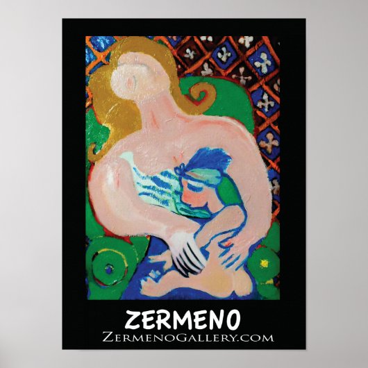Poster "Mère et Enfant" de Zermeno (Devant)