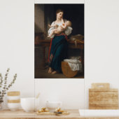 Poster Mère et enfant (par Bouguereau) (Cuisine)