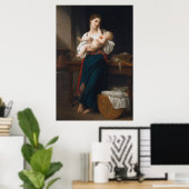 Poster Mère et enfant (par Bouguereau) (Bureau à domicile)