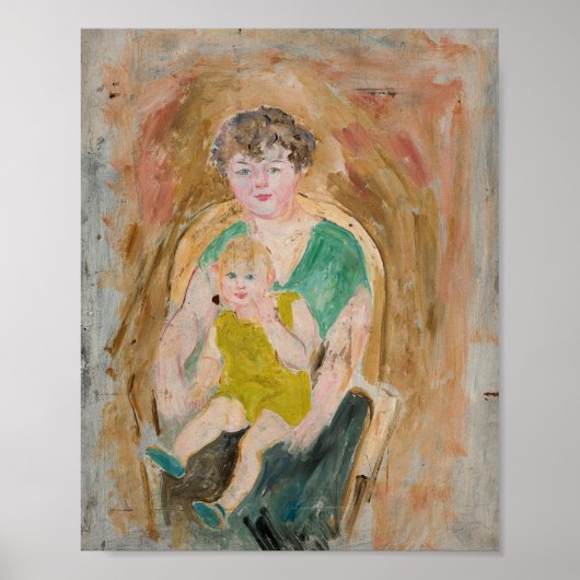 Poster Mère et enfant | Tadeusz Makowski (Devant)