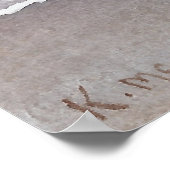 Poster Mère et enfant Vagues de bord de mer Aquarelle (Coin)