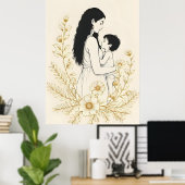 Poster Mère et Enfant VII (Bureau à domicile)