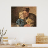 Poster Mère et enfants par Ancher (Cuisine)