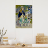 Poster Mère et enfants - Renoir (Cuisine)