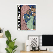 Poster Mère et fille - Art Nouveau (Bureau à domicile)