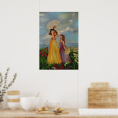 Poster Mère et fille dehors dans une belle journée! (Cuisine)