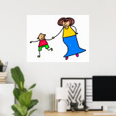 Poster Mère Et Fils (Bureau à domicile)