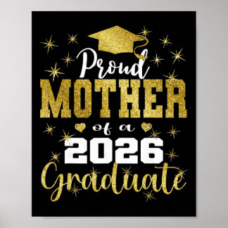Poster Mère extrêmement fière de la promotion 2026 de fin