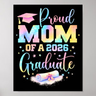 Poster Mère fière de la promotion 2026 d'un diplômé de la