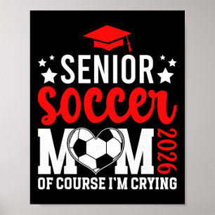 Poster Mère fière de soccer senior 2026 Mère de senior de