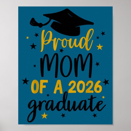 Poster Mère fière d'un étudiant de terminale promotion 20 (Devant)