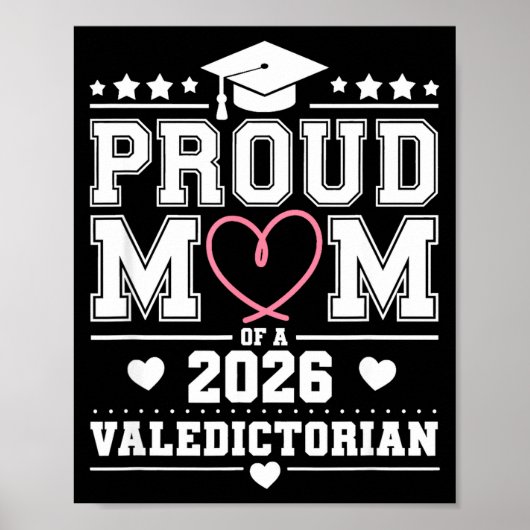 Poster Mère fière d'une major de promotion 2026  (Devant)
