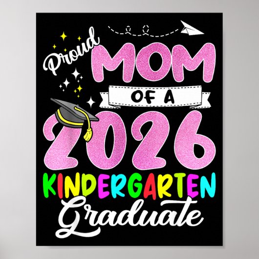 Poster Mère fière d'une promotion 2026 de mère de 2026 (Devant)