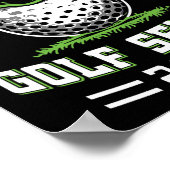 Poster Mère fière d'une senior de golf de la promotion 20 (Coin)