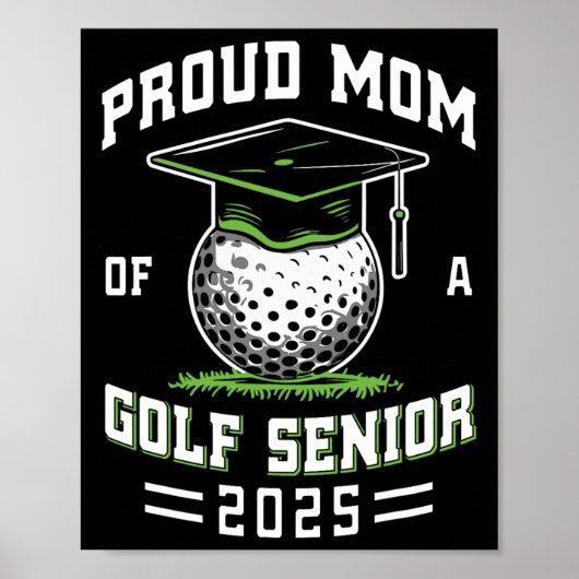 Poster Mère fière d'une senior de golf de la promotion 20 (Devant)